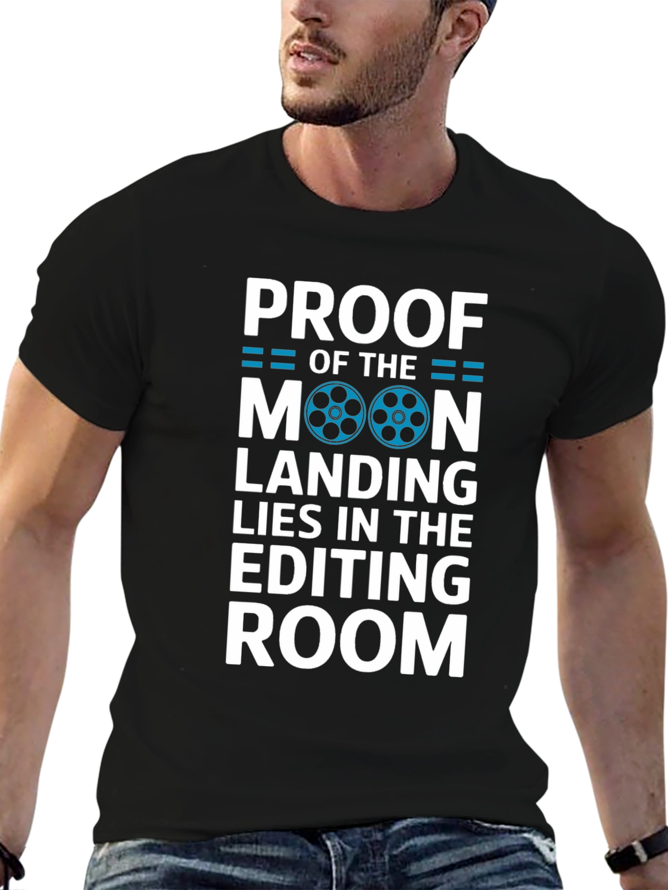 Proof Moon Landing T-Shirt - Editing Room Conspiracy Tee