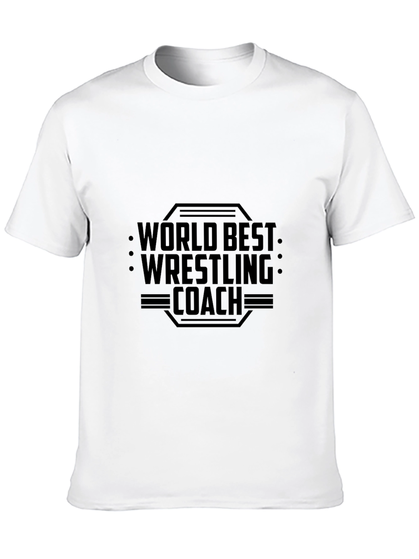 World Best Wrestling Coach Black T-Shirt