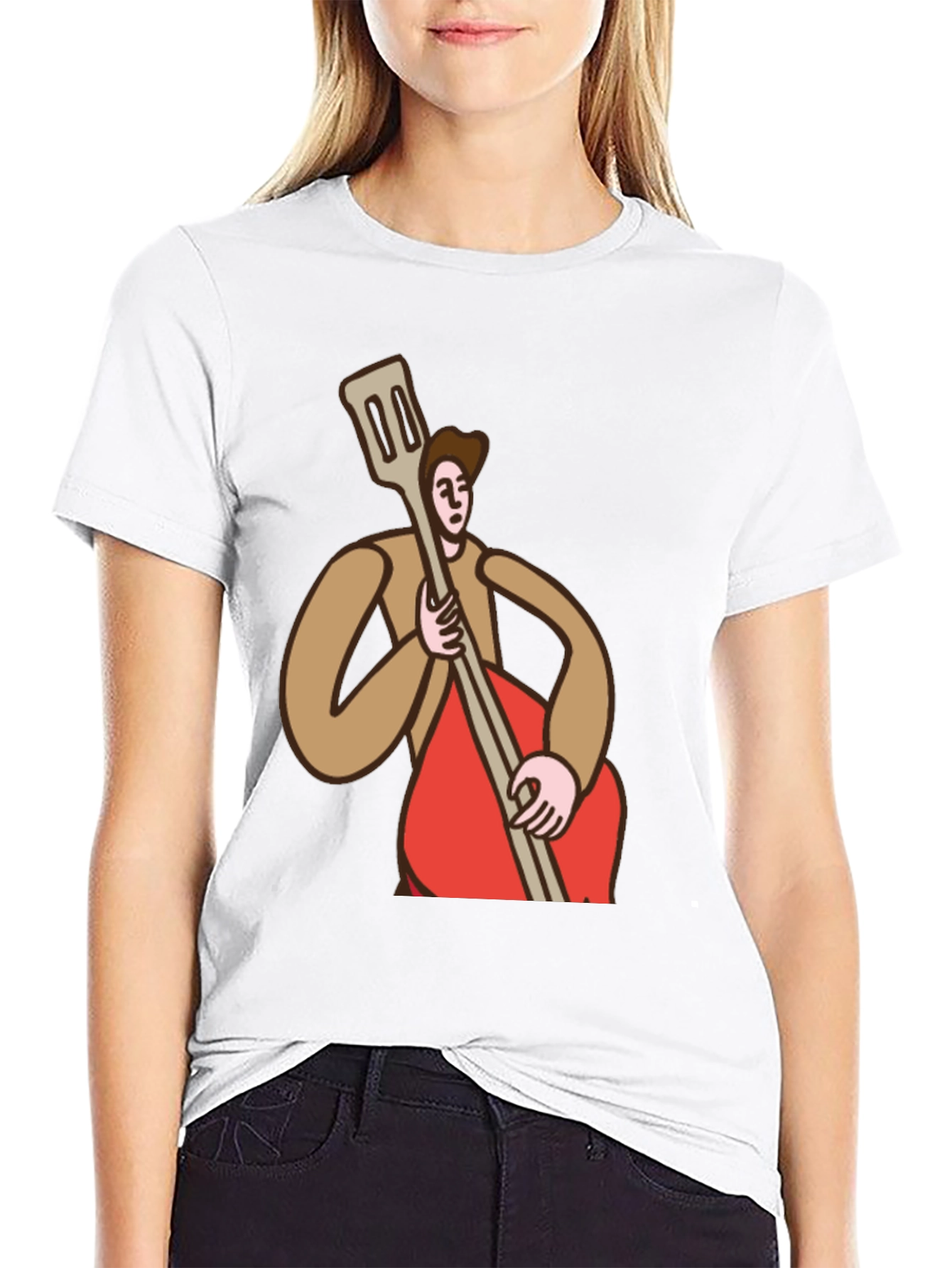 Bass Player Graphic Tee - Black Cotton T-Shirt