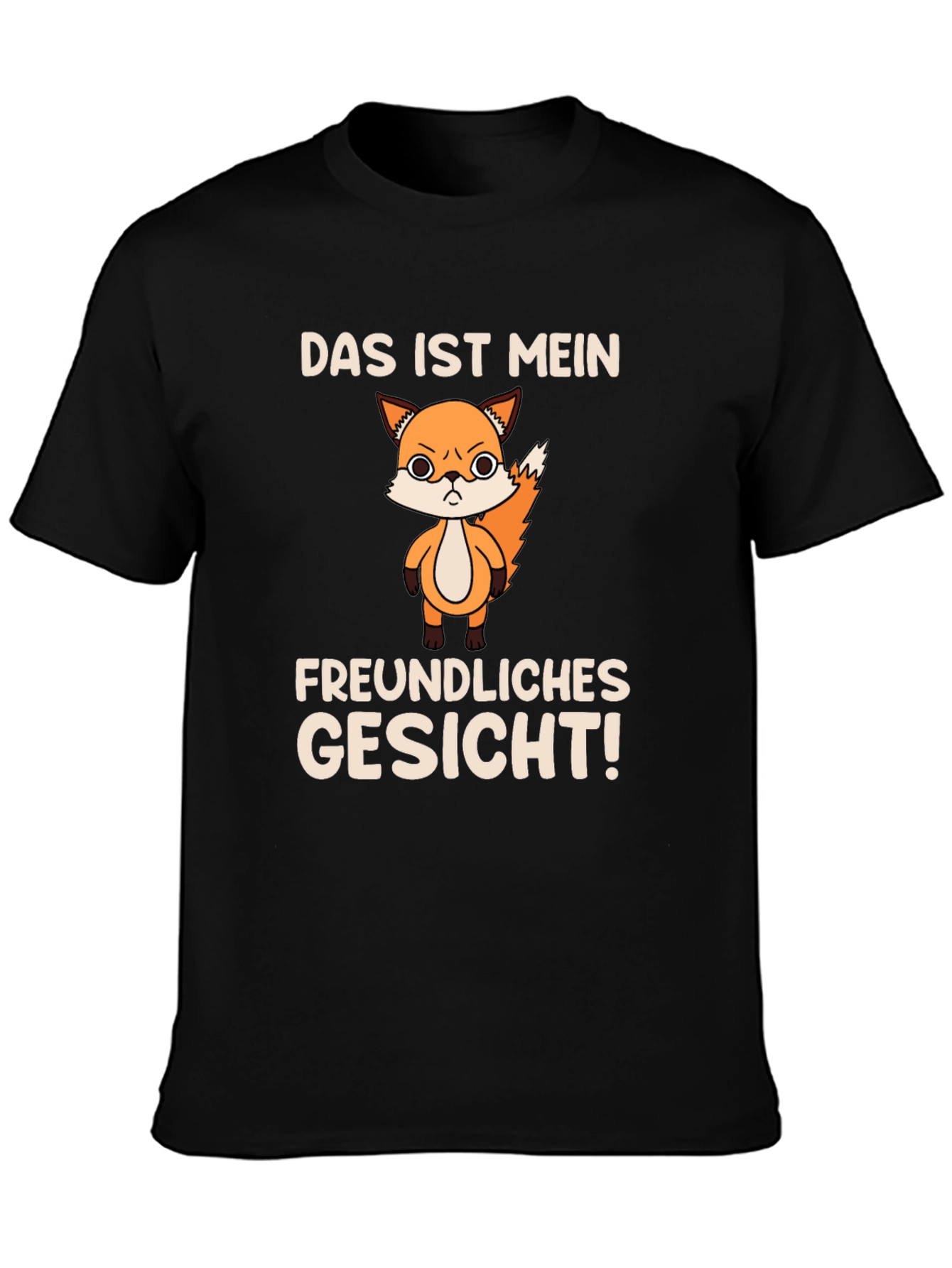 Funny Fox T-Shirt - Das Ist Mein Freundliches Gesicht!