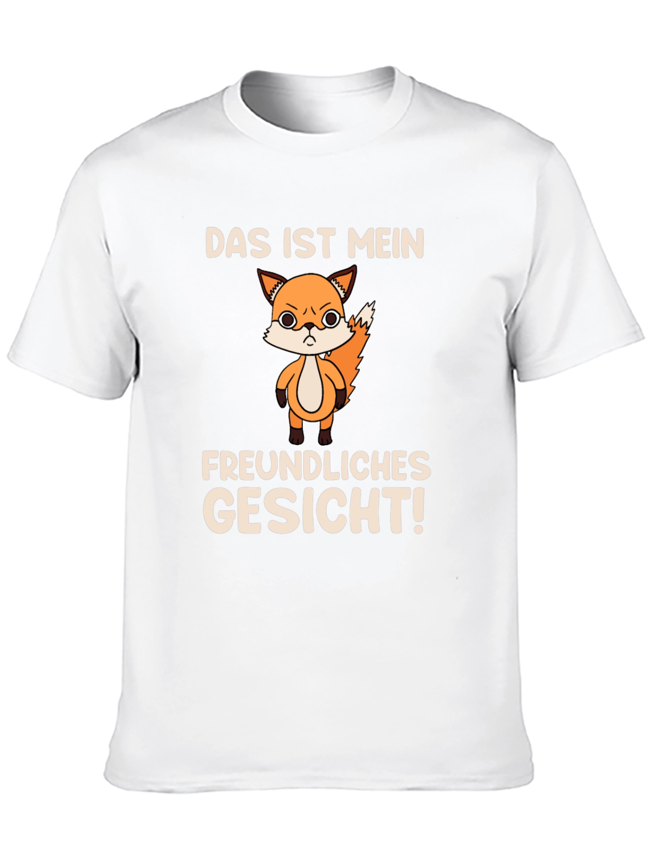 Funny Fox T-Shirt - Das Ist Mein Freundliches Gesicht!