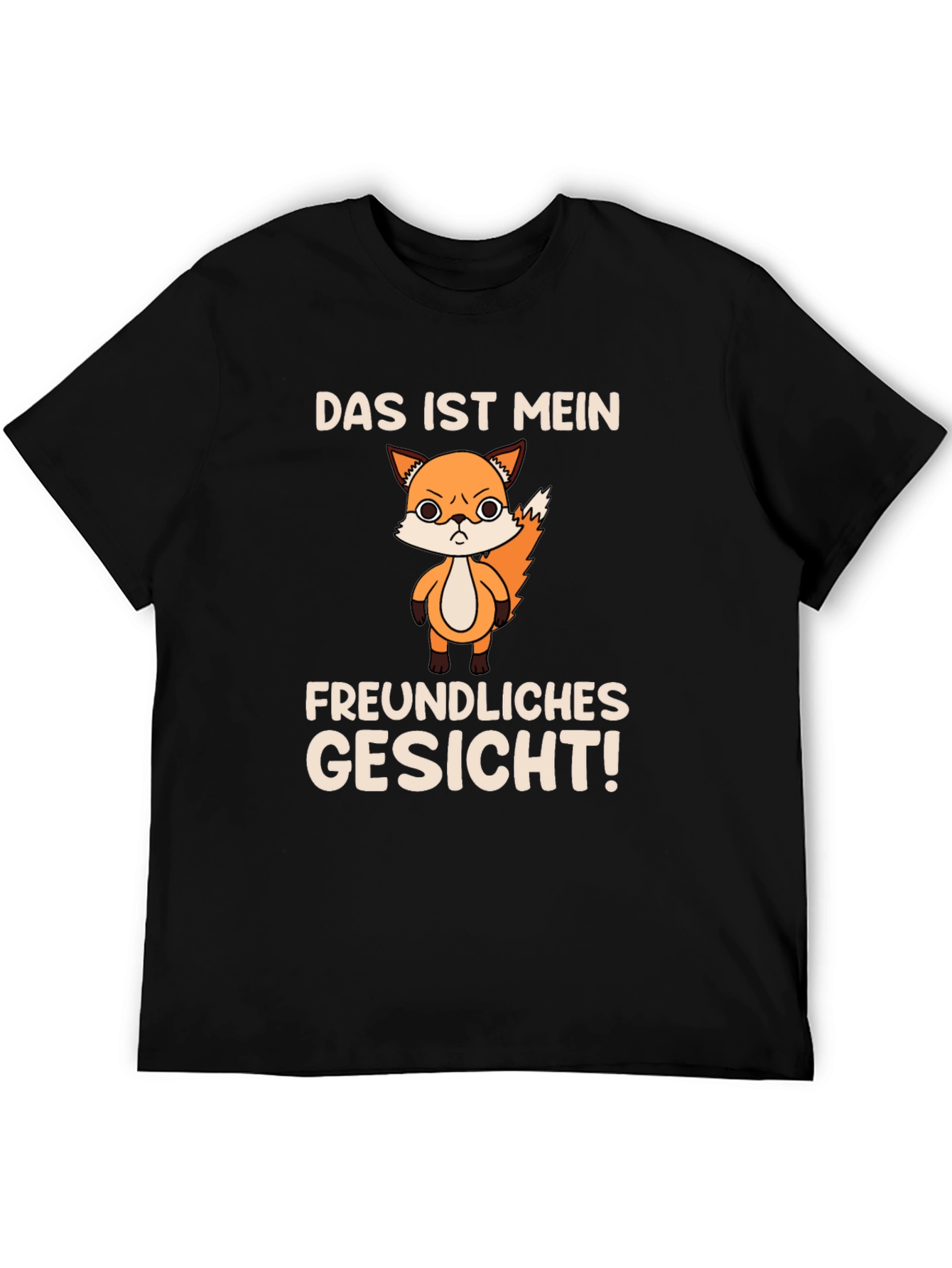 Funny Fox T-Shirt - Das Ist Mein Freundliches Gesicht!
