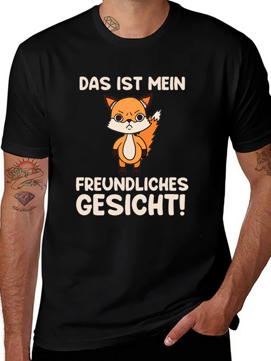 Funny Fox T-Shirt - Das Ist Mein Freundliches Gesicht!