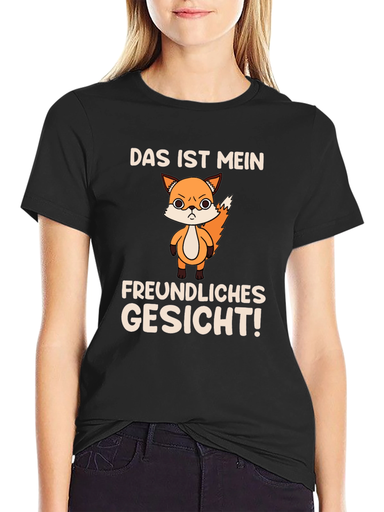 Funny Fox T-Shirt - Das Ist Mein Freundliches Gesicht!