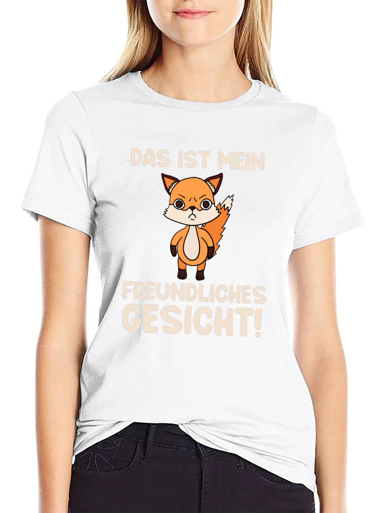 Funny Fox T-Shirt - Das Ist Mein Freundliches Gesicht!