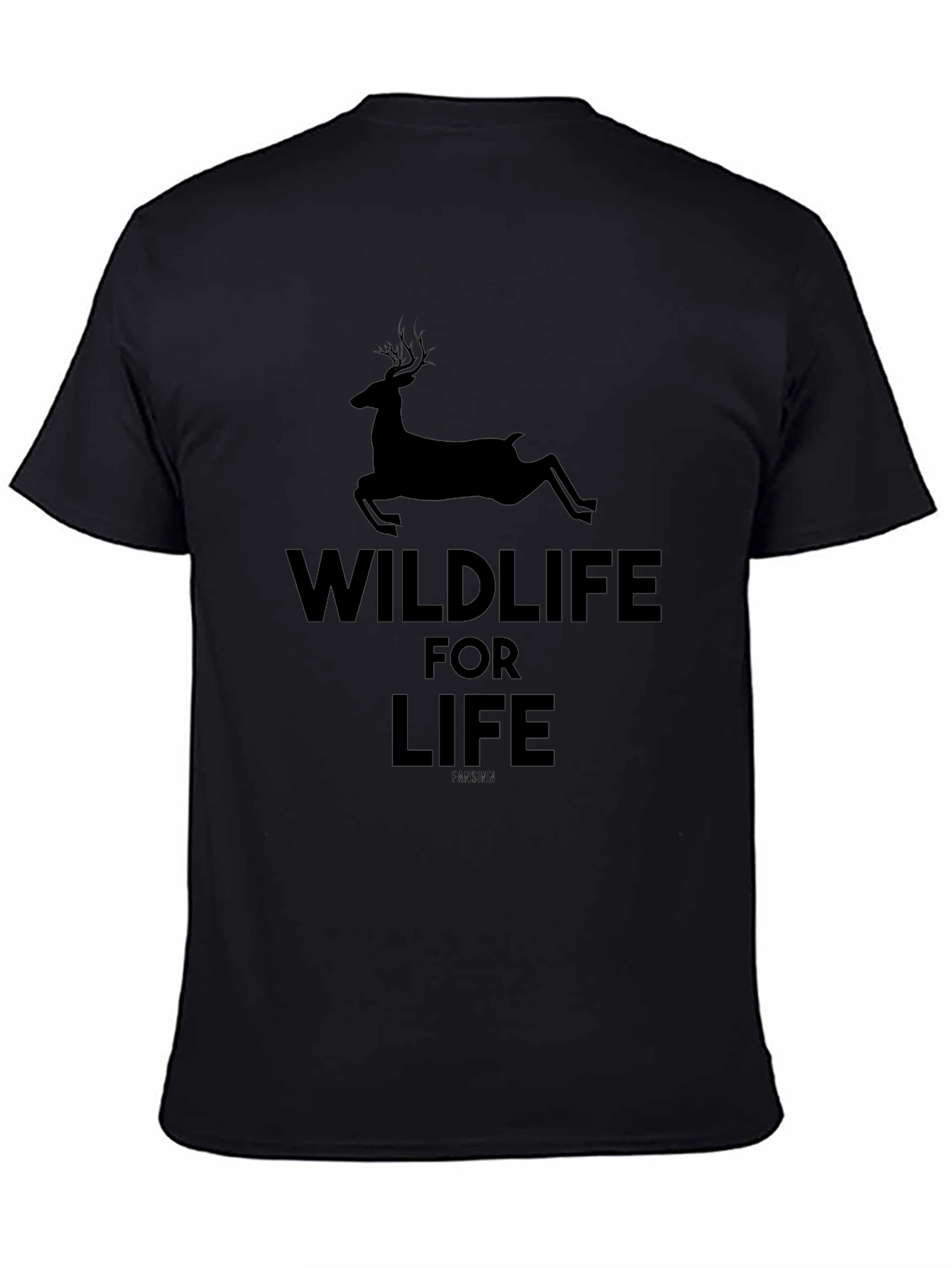 Wildlife for Life Black Graphic Tee