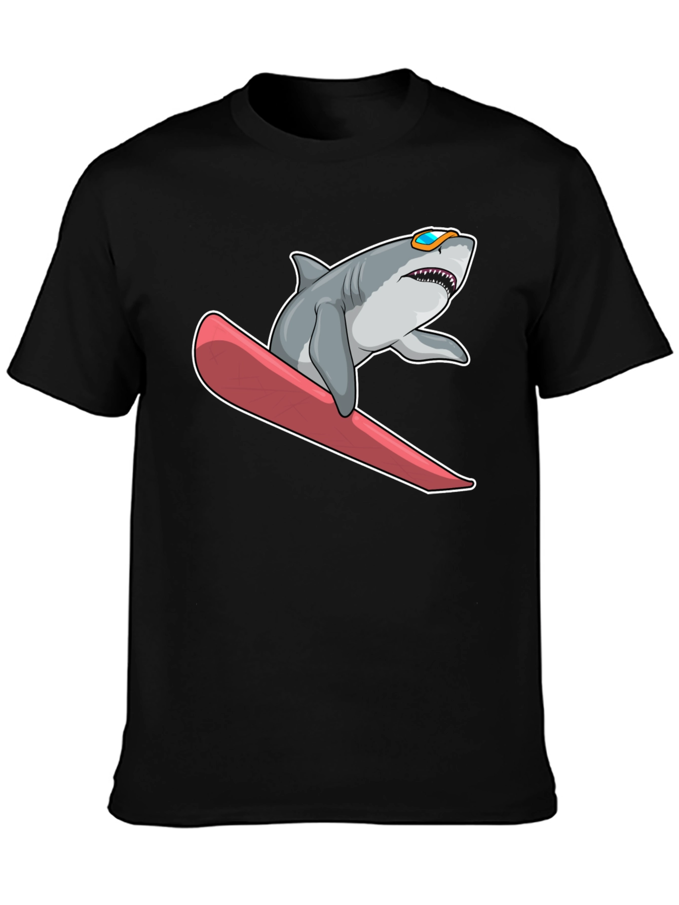 Cool Shark Snowboard T-Shirt