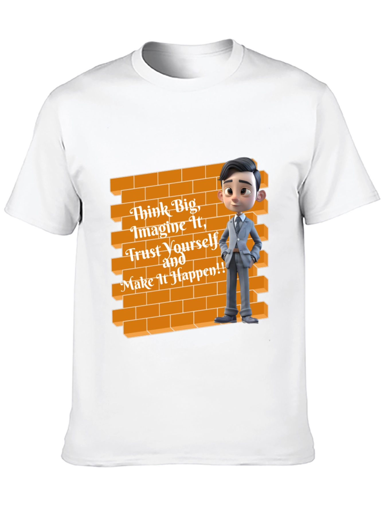 Think Big Graphic Tee - Motivational Wall Art