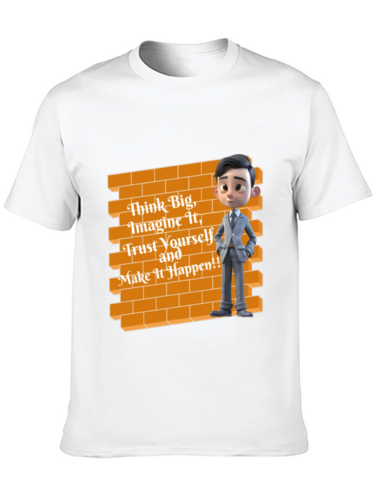 Think Big Graphic Tee - Motivational Wall Art