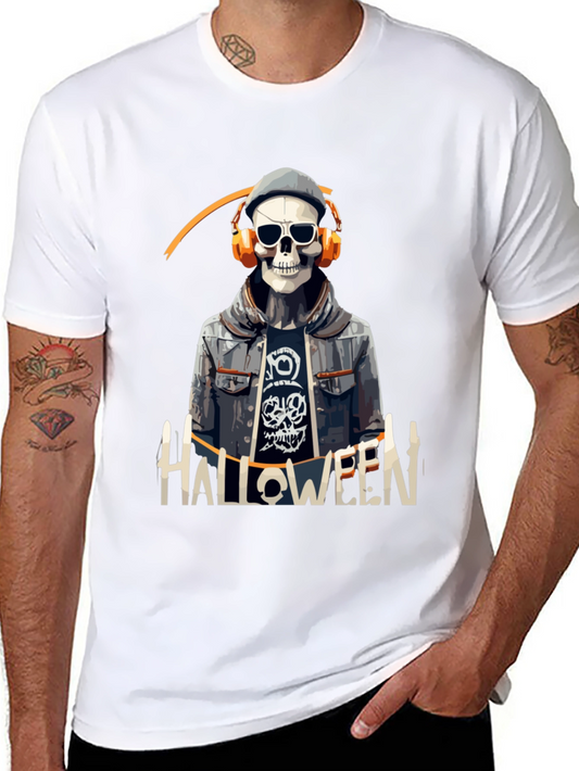 Skull Halloween DJ Graphic Tee