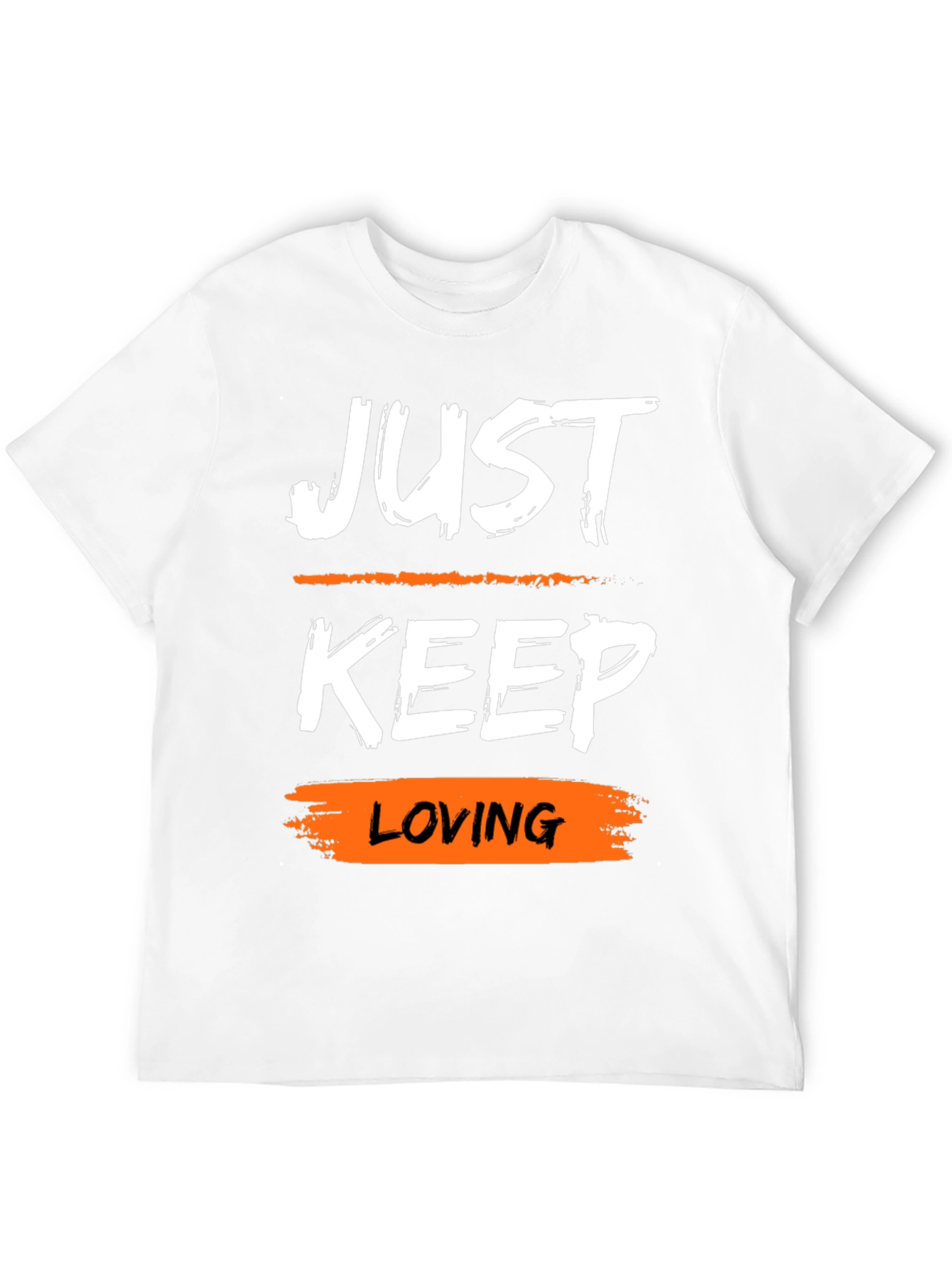 Just Keep Loving Black Graphic Tee