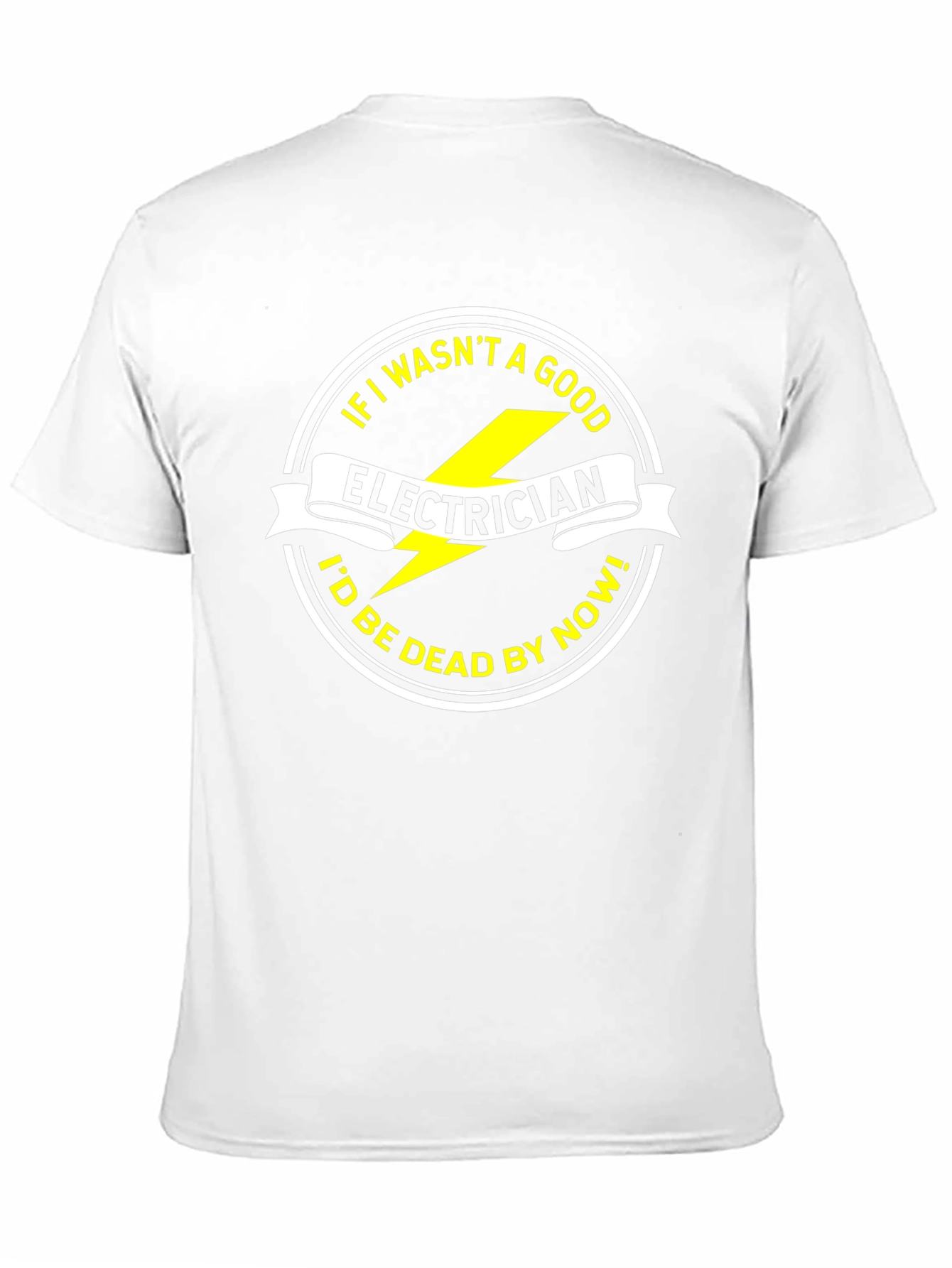 Electrician Funny Slogan Black T-Shirt