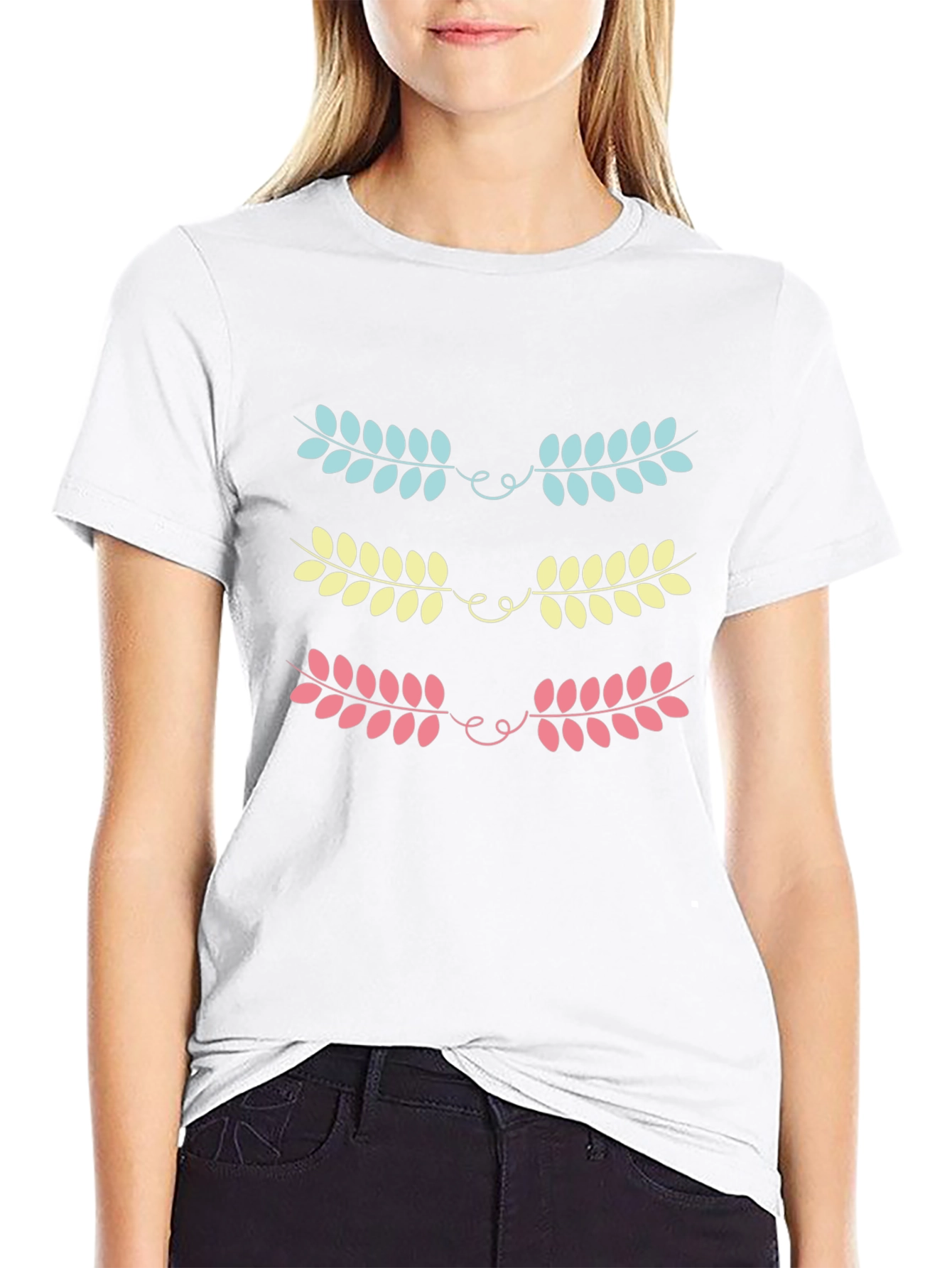 Leaf Garland Graphic Tee - Stylish Unisex T-Shirt