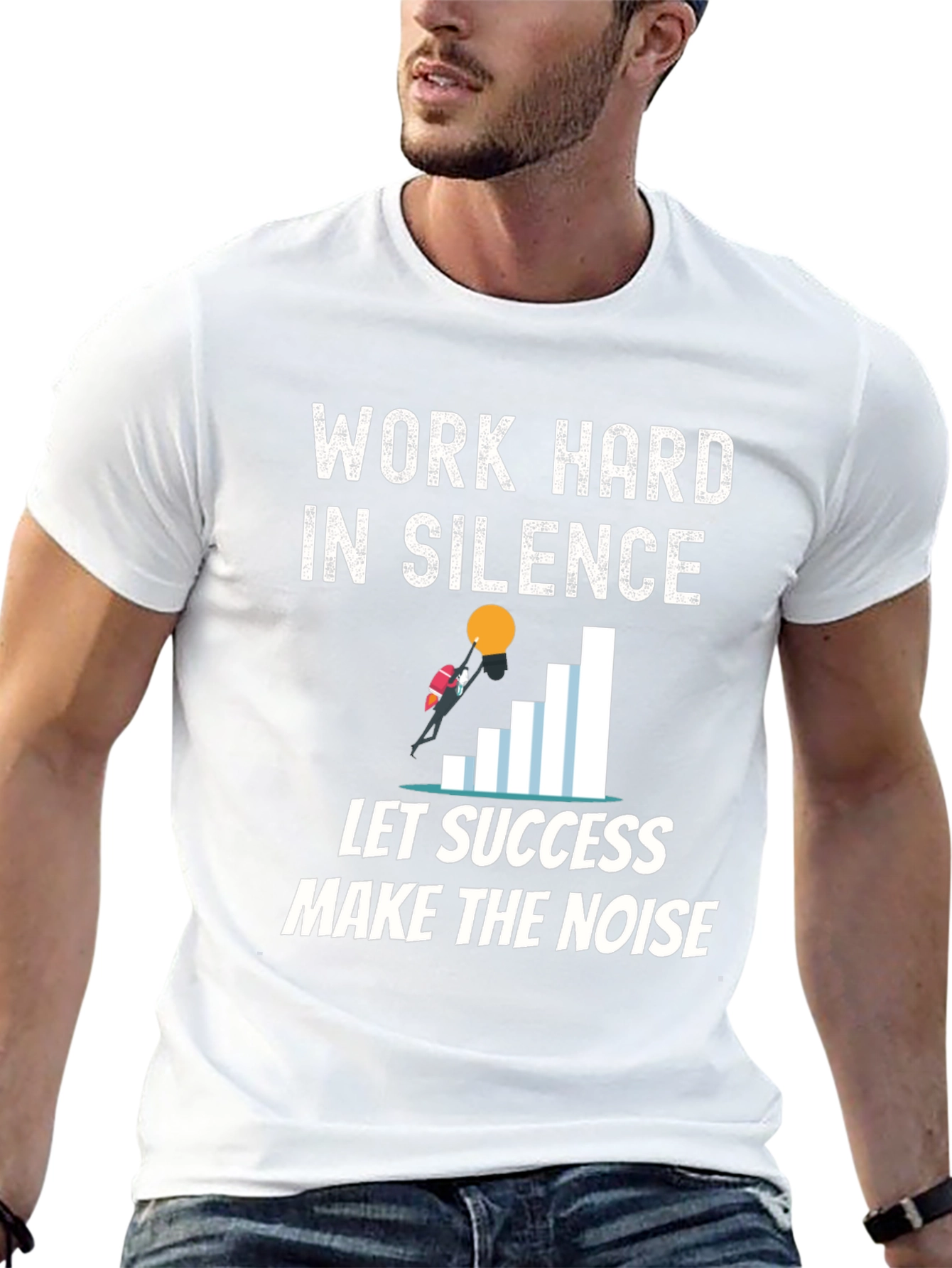 Work Hard in Silence Graphic Tee