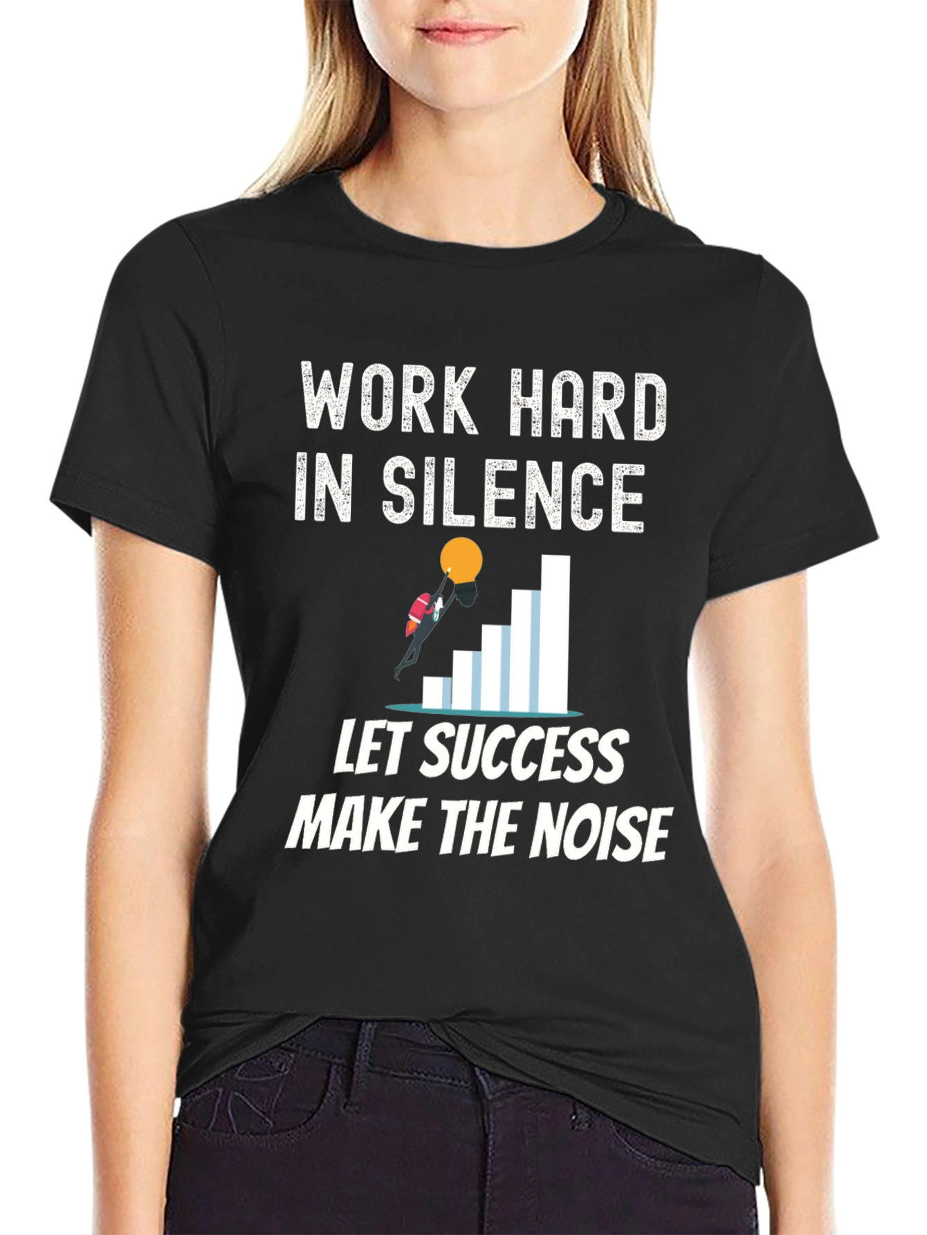 Work Hard in Silence Graphic Tee