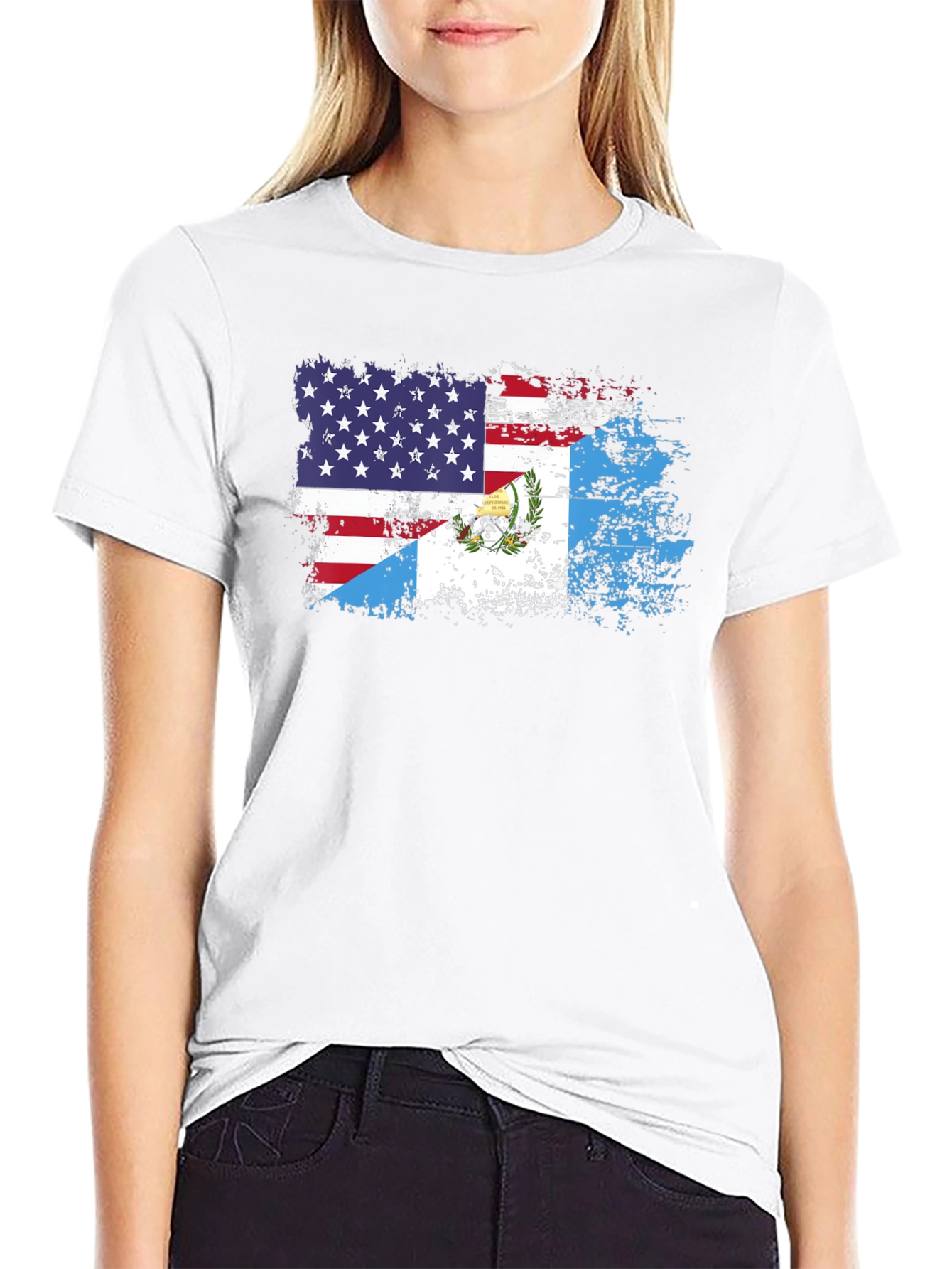 USA Guatemala Flag T-Shirt