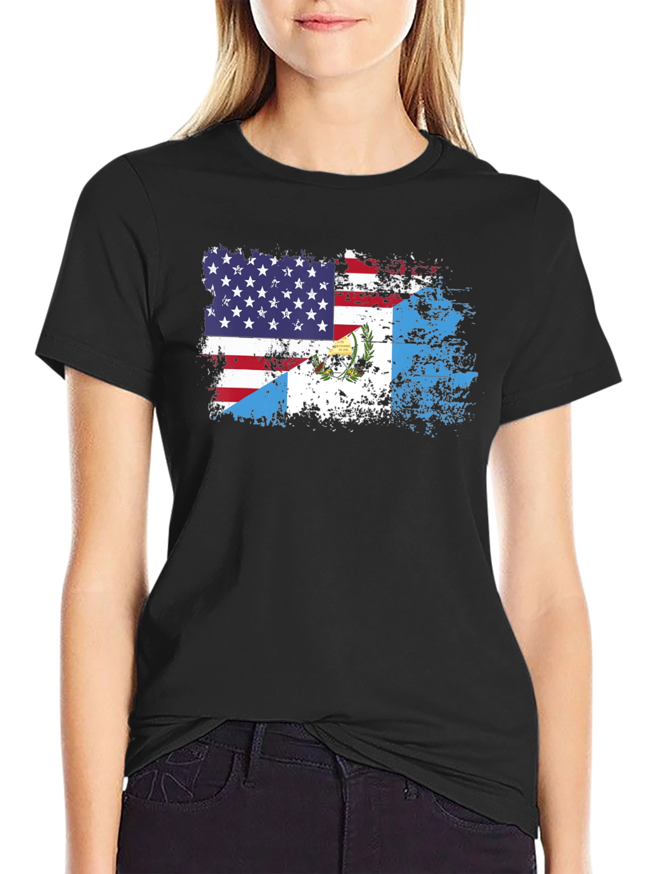 USA Guatemala Flag T-Shirt