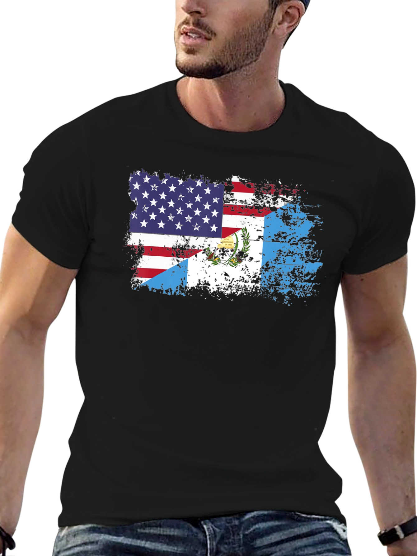USA Guatemala Flag T-Shirt