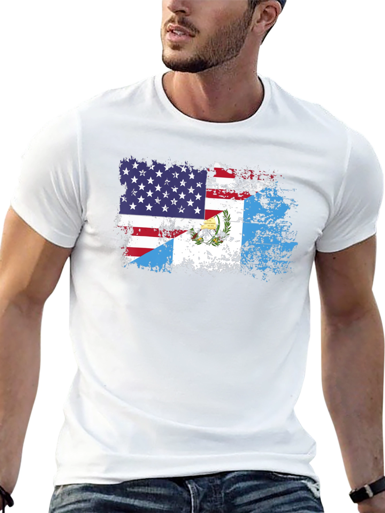 USA Guatemala Flag T-Shirt