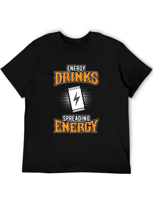 Energy Drinks Spreading Energy T-Shirt - Black