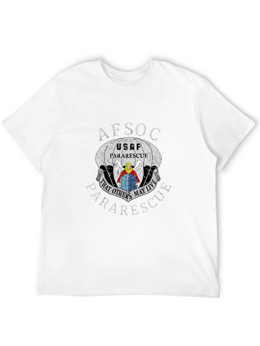 AFSOC USAF Pararescue Black Graphic T-Shirt