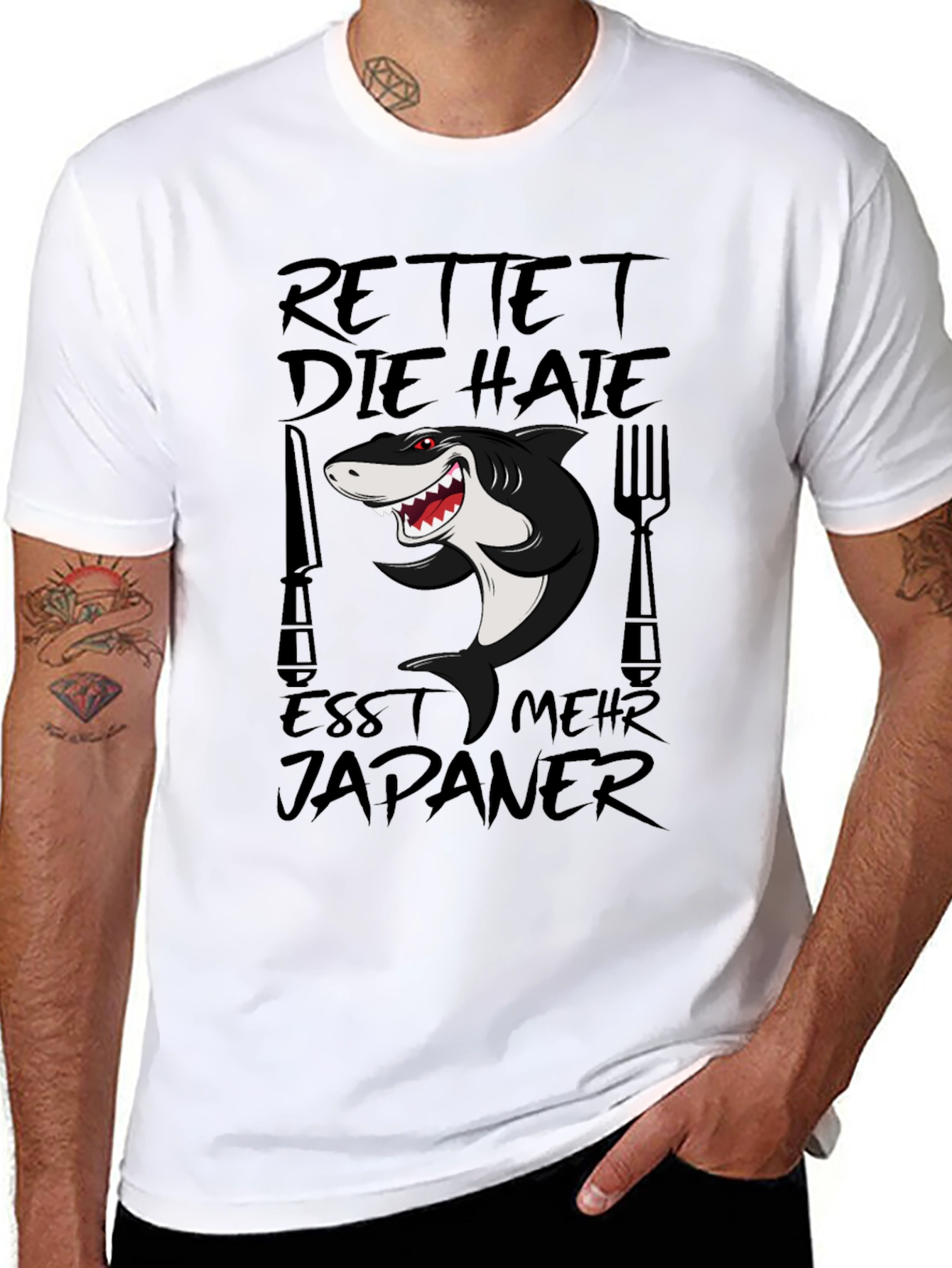 Rettet Die Haie Shark Graphic T-Shirt