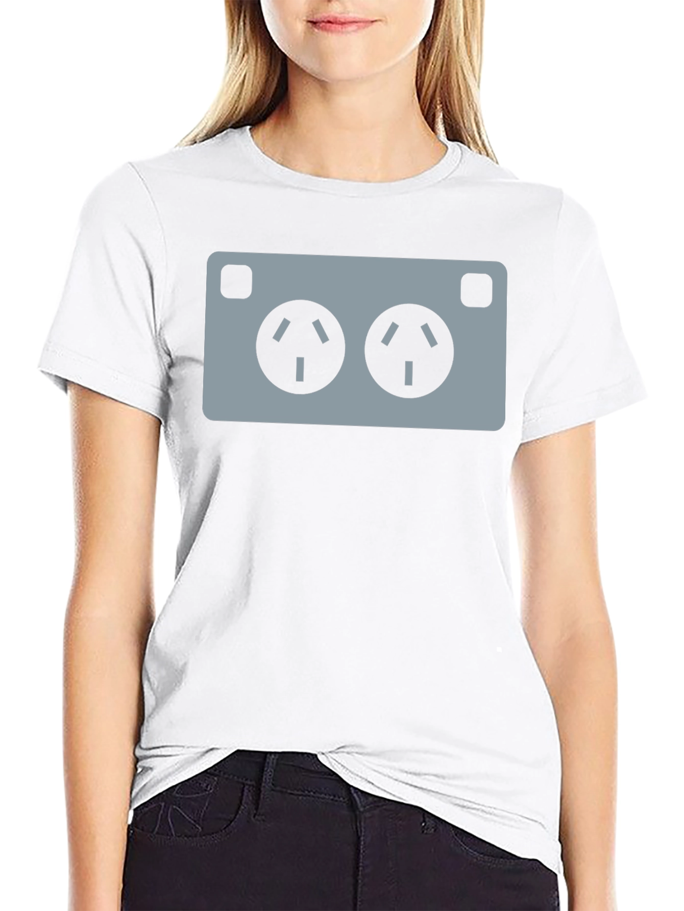 Funny Electrical Outlet Graphic Tee - Novelty T-Shirt