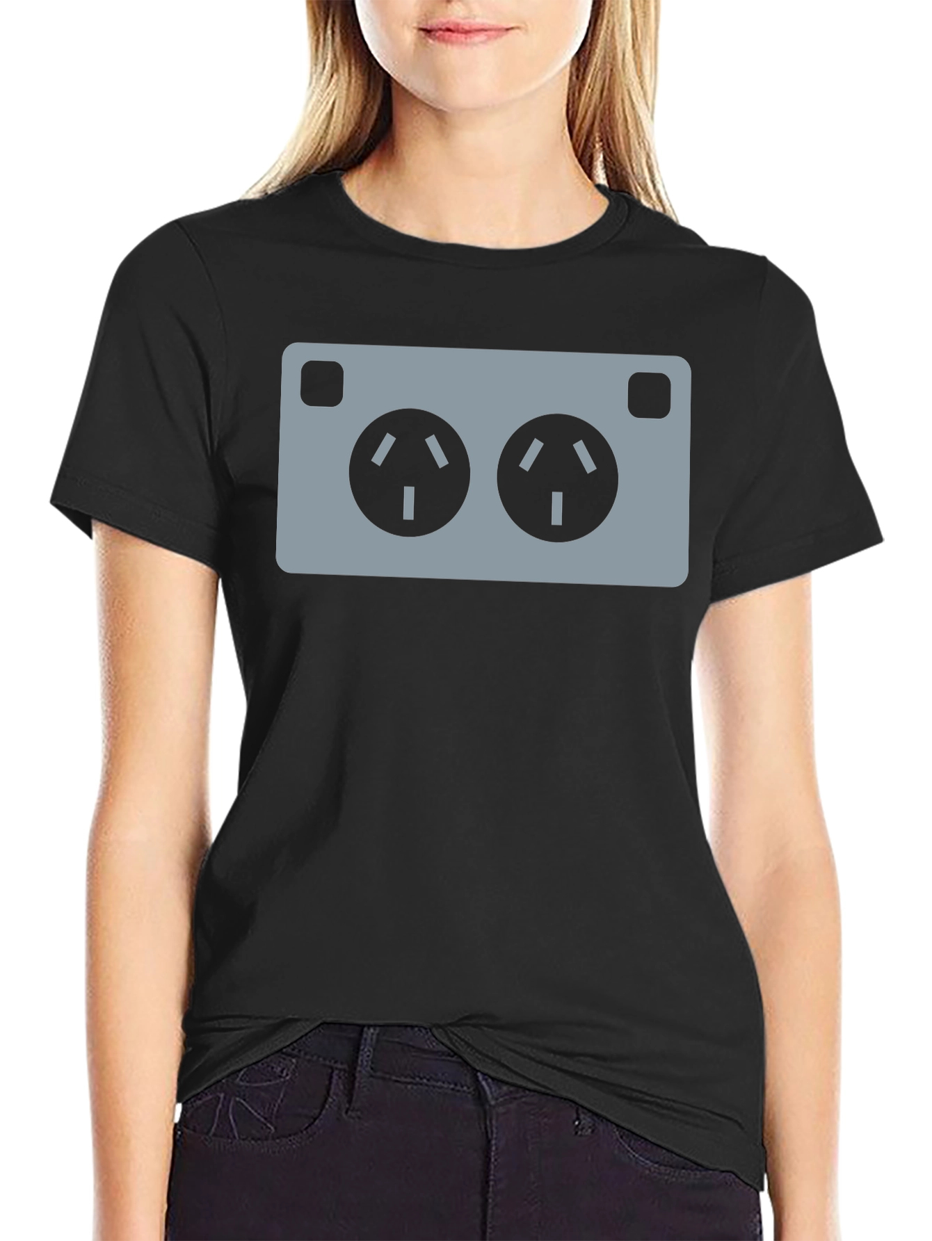 Funny Electrical Outlet Graphic Tee - Novelty T-Shirt