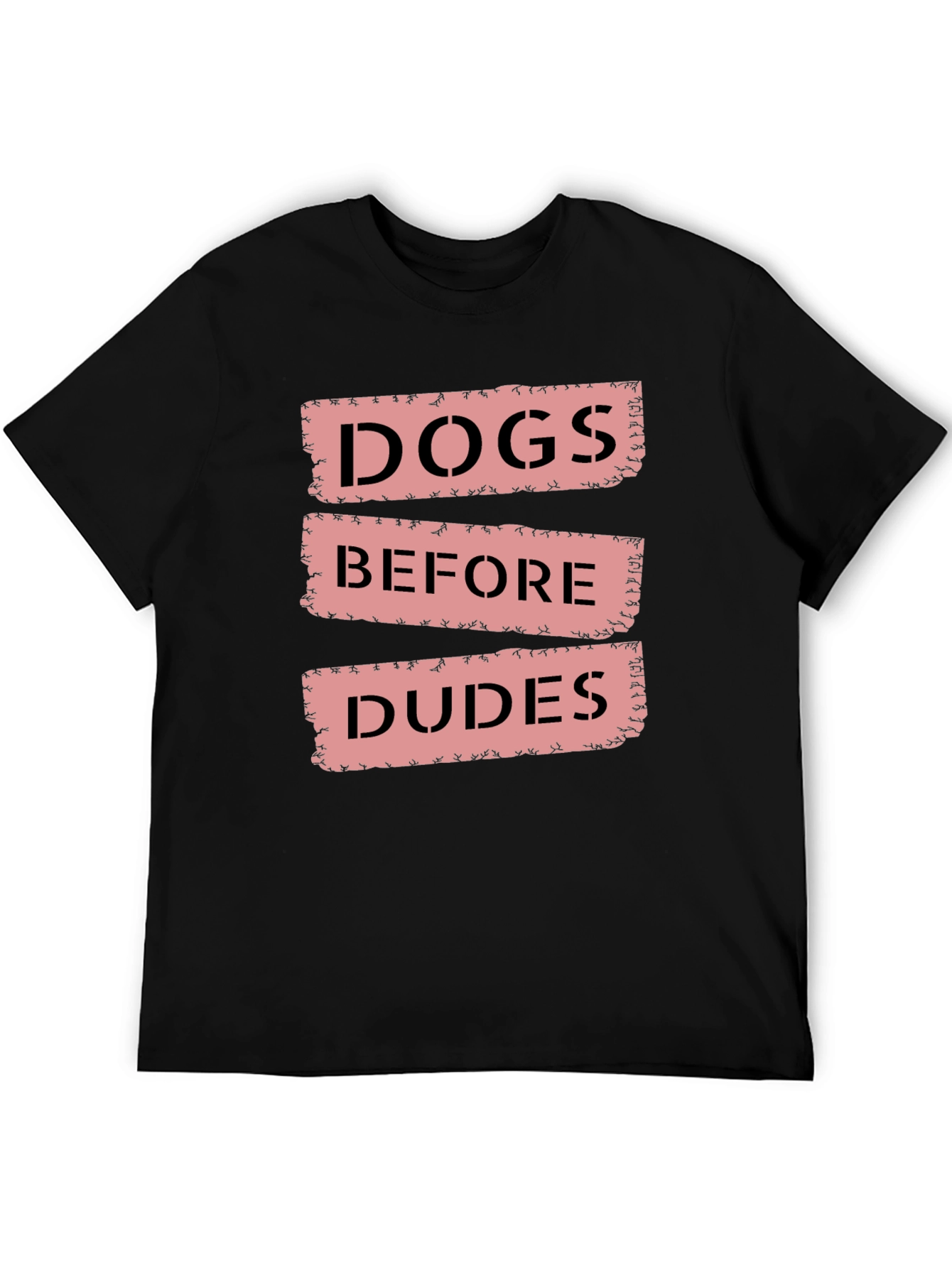 Dogs Before Dudes Black Graphic Tee