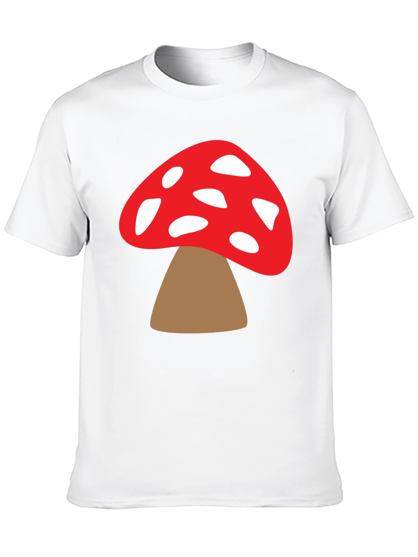 Mushroom Graphic Tee - Funky Black T-Shirt
