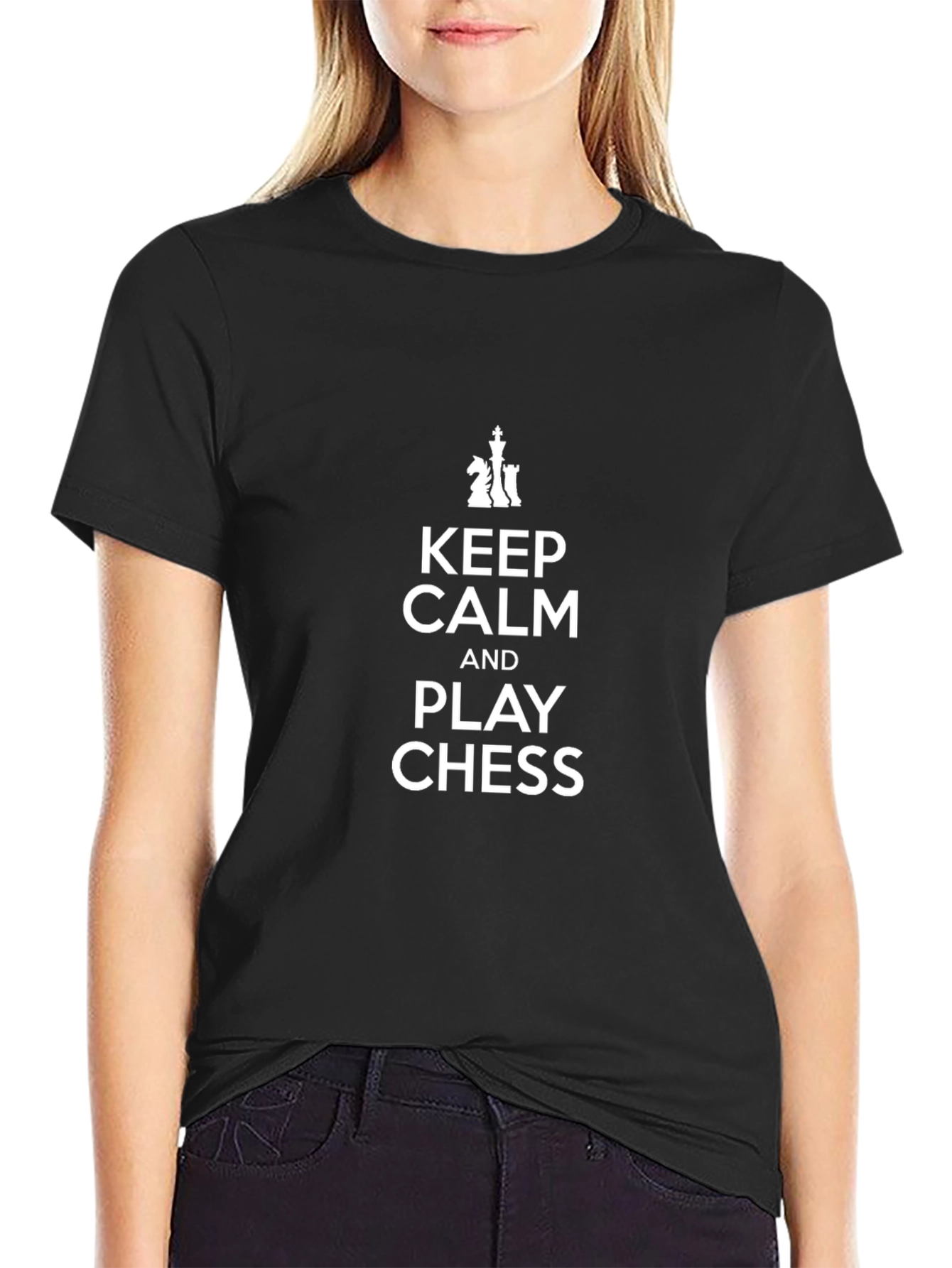 Keep Calm and Play Chess Graphic Tee