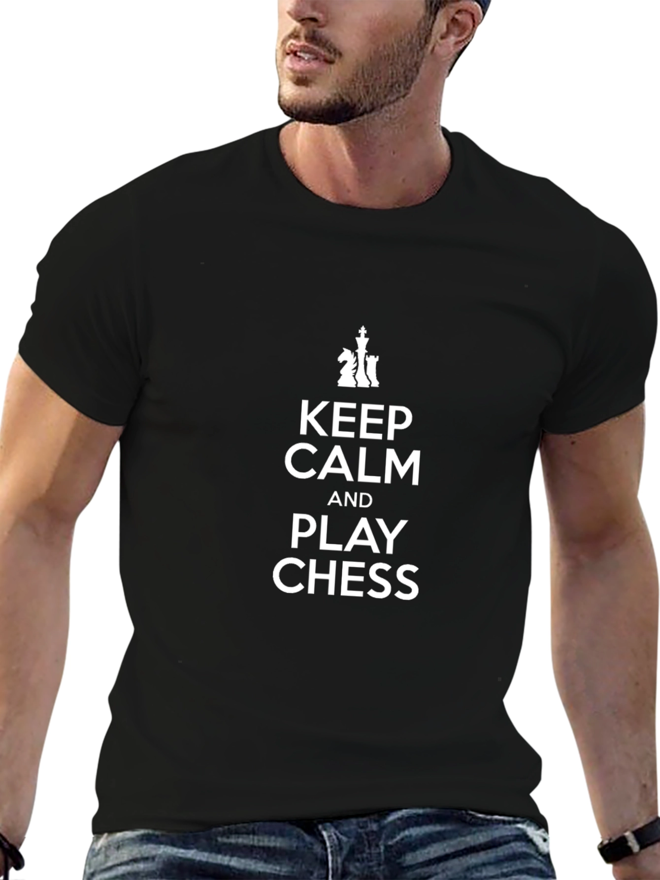 Keep Calm and Play Chess Graphic Tee