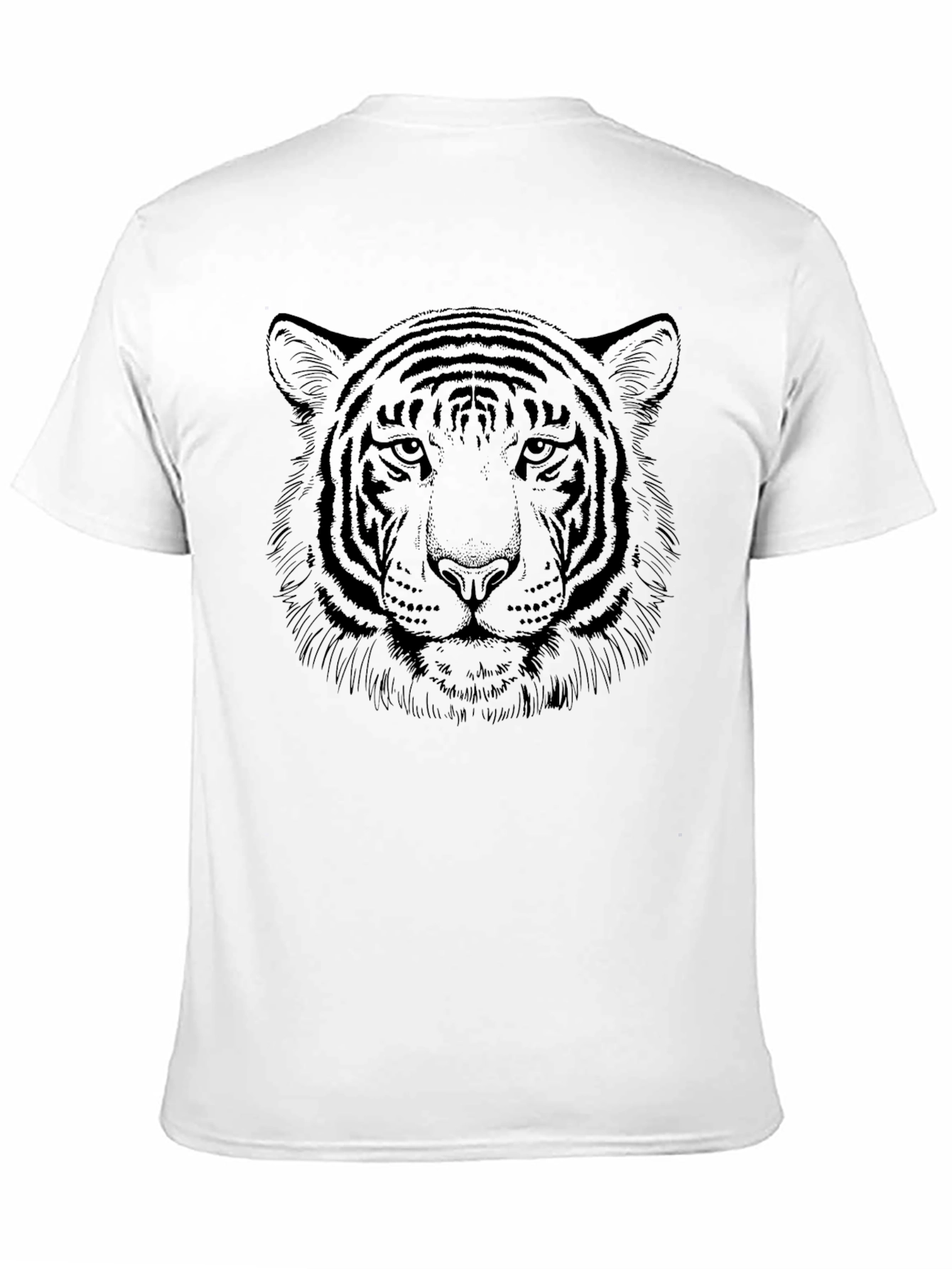 Tiger Graphic Print Black T-Shirt