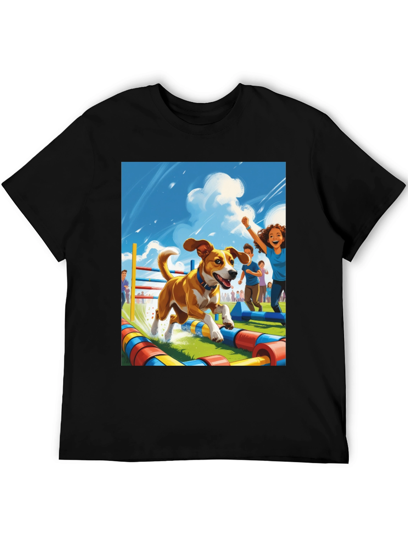 Dog Agility Cartoon T-Shirt