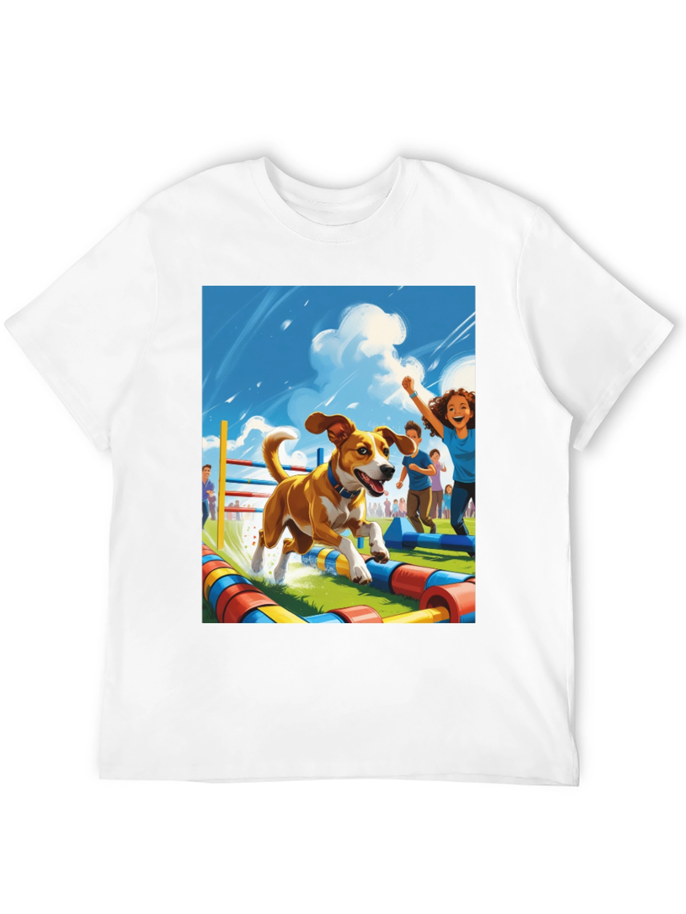 Dog Agility Cartoon T-Shirt