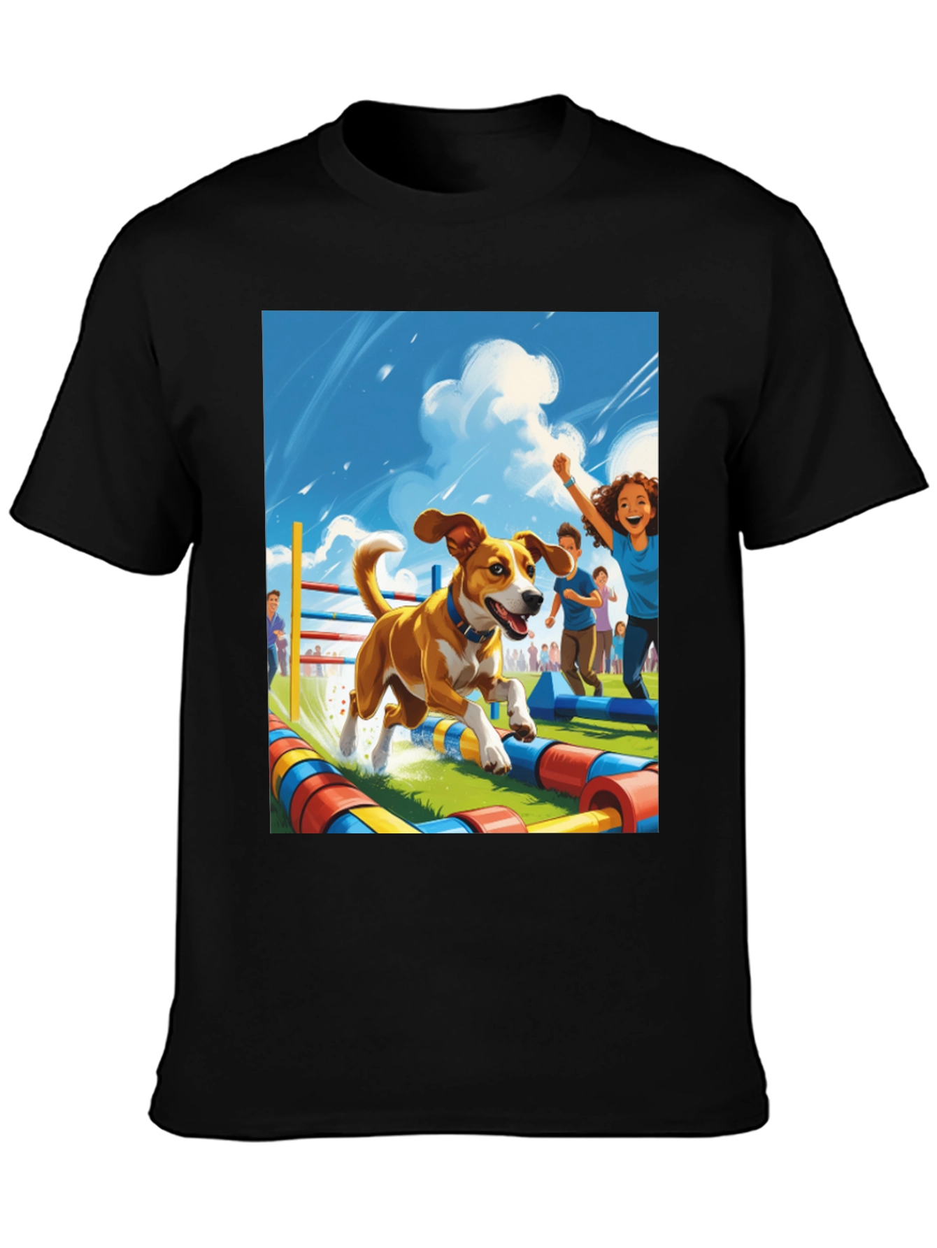 Dog Agility Cartoon T-Shirt
