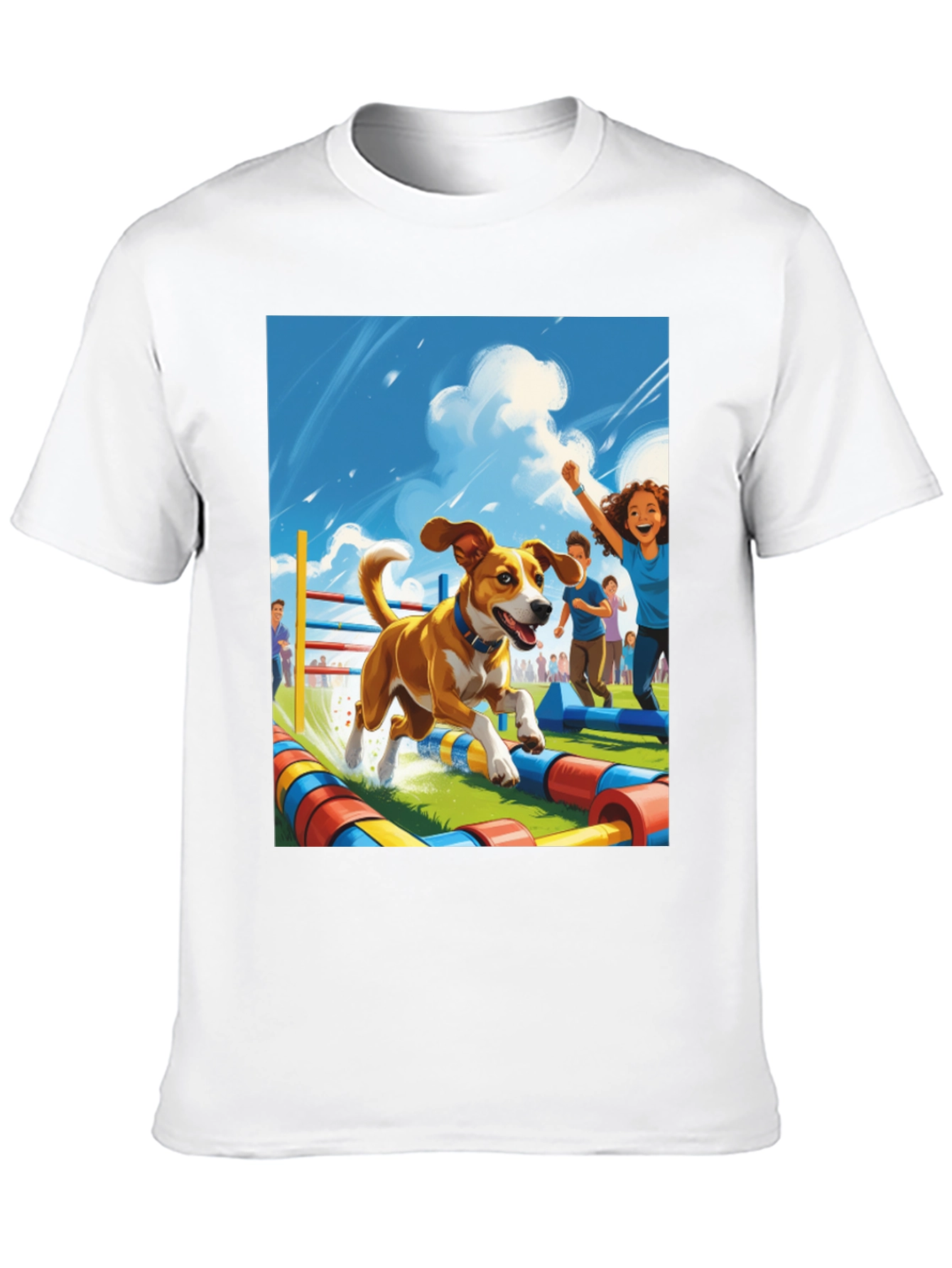 Dog Agility Cartoon T-Shirt