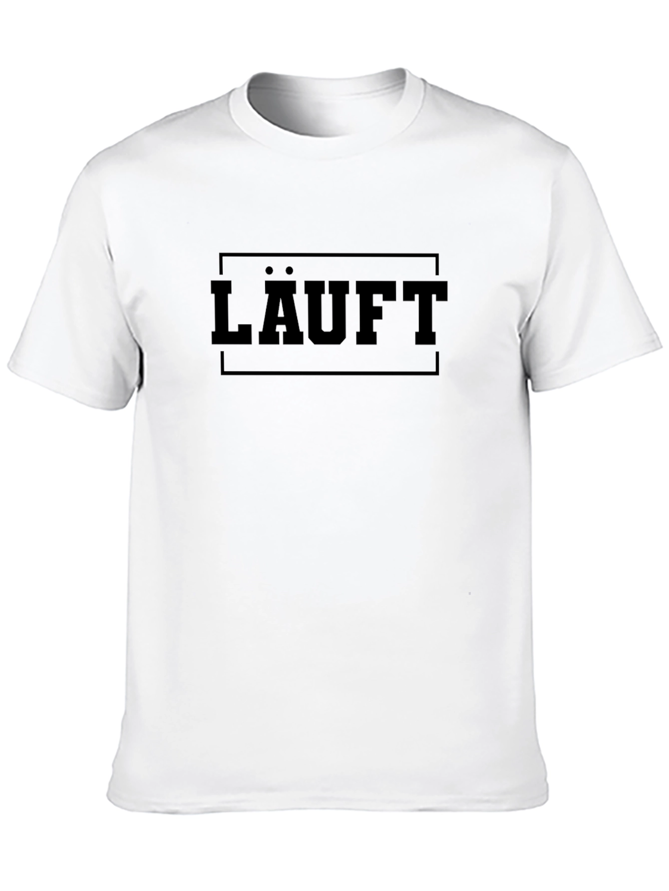 LÄUFT Graphic Tee - Black Cotton Comfort