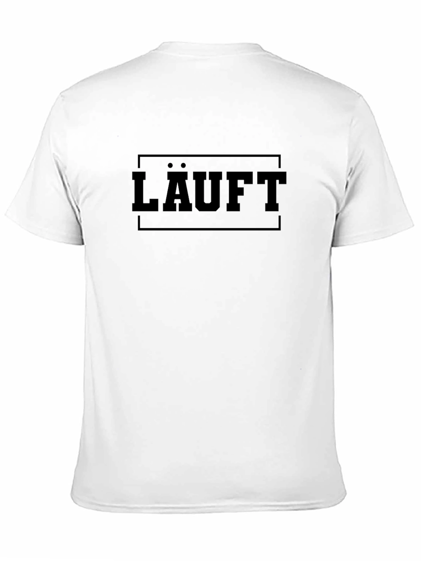 LÄUFT Graphic Tee - Black Cotton Comfort