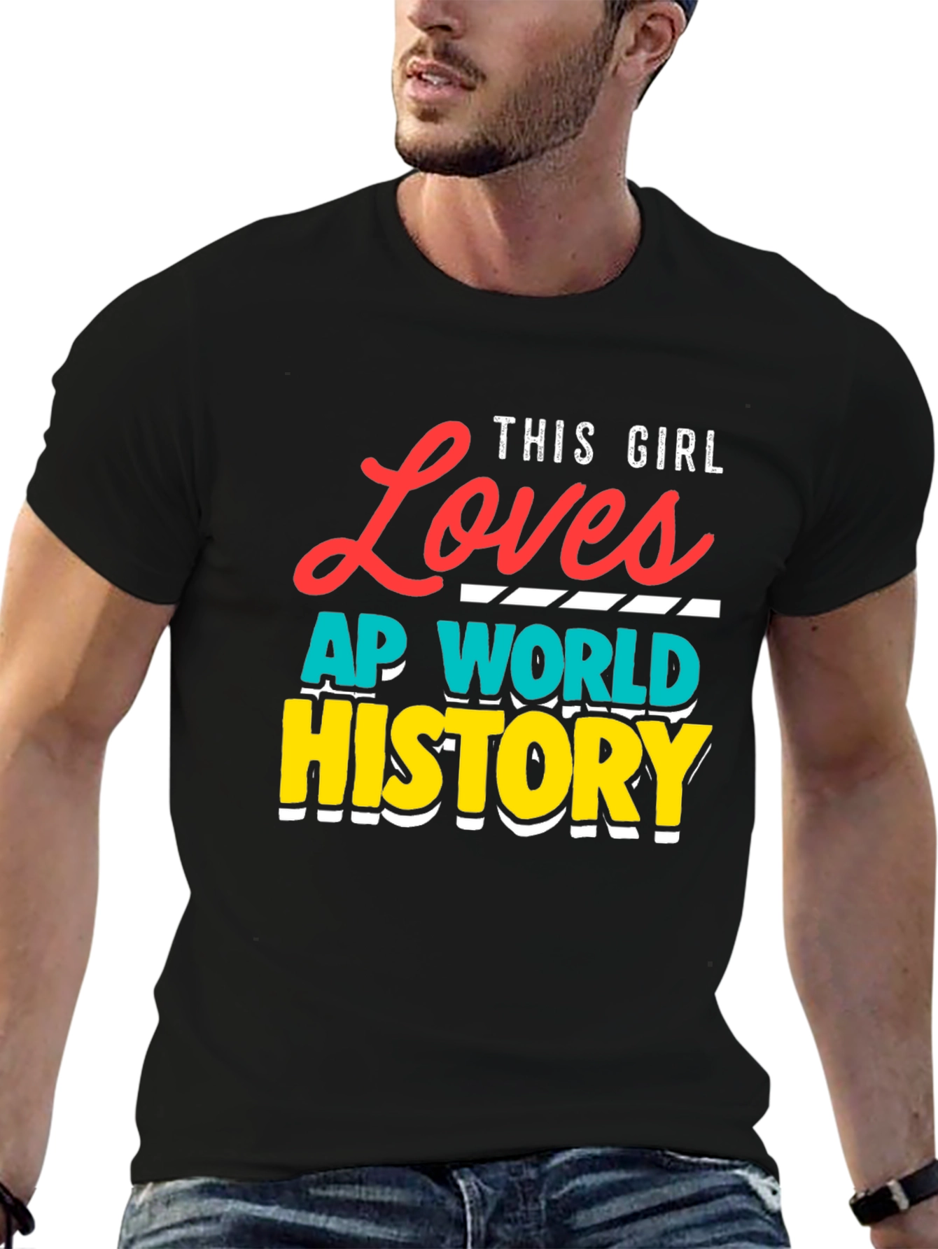 This Girl Loves AP World History T-Shirt
