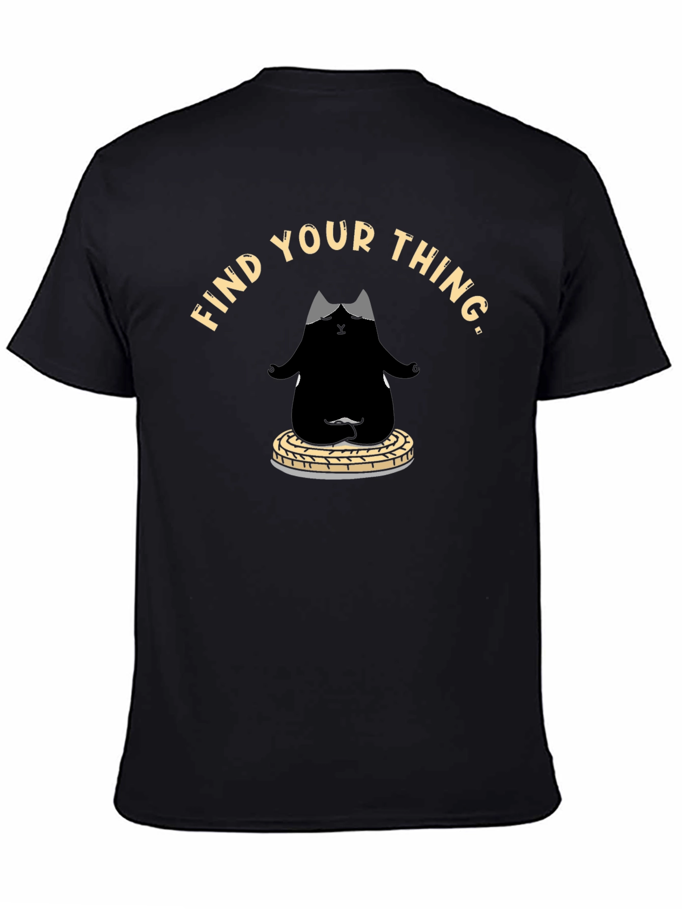 Find Your Thing Cat Meditation T-Shirt
