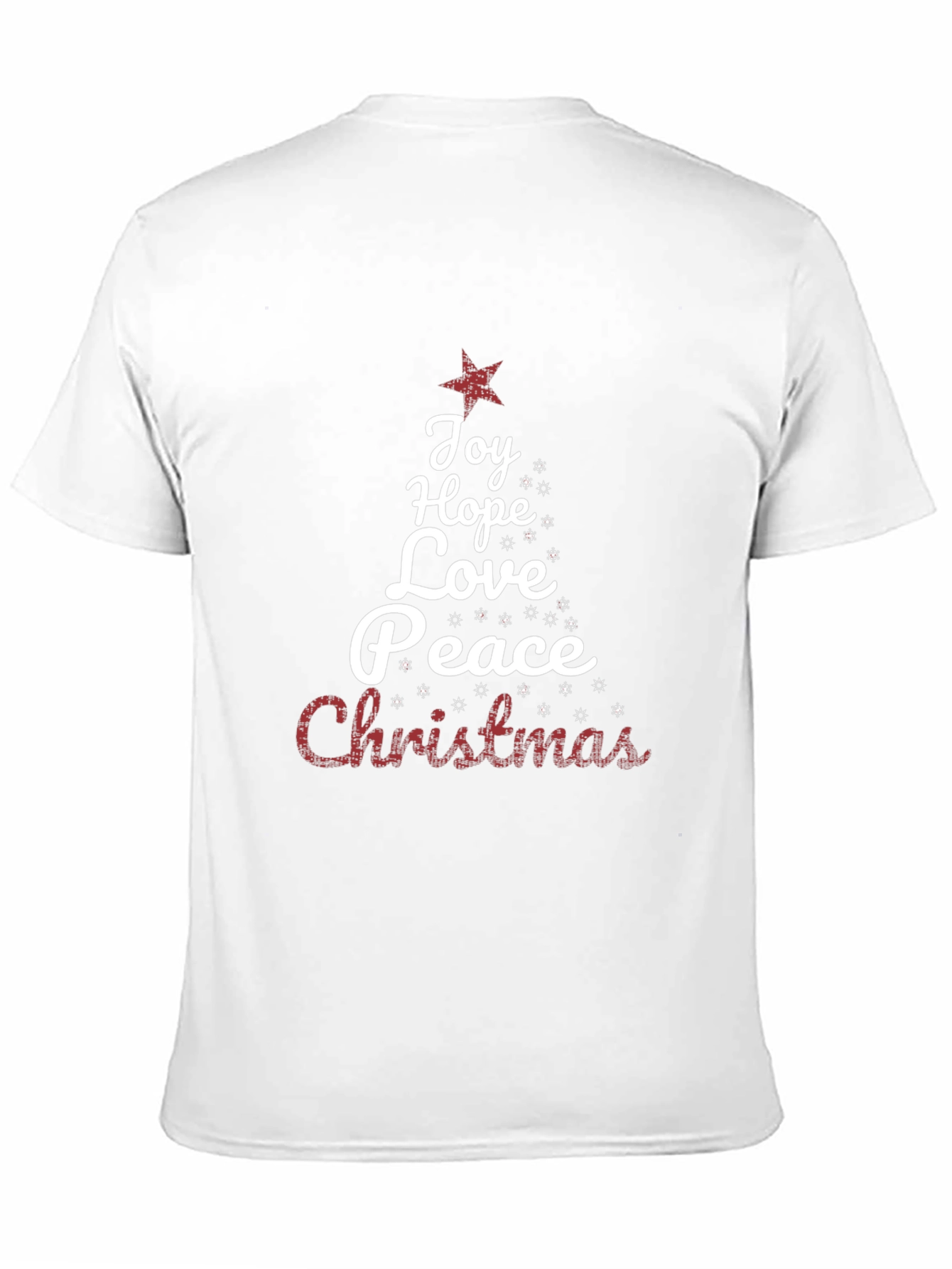 Christmas Word Tree Holiday Graphic Tee