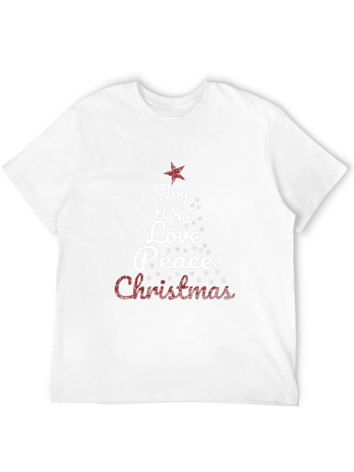 Christmas Word Tree Holiday Graphic Tee