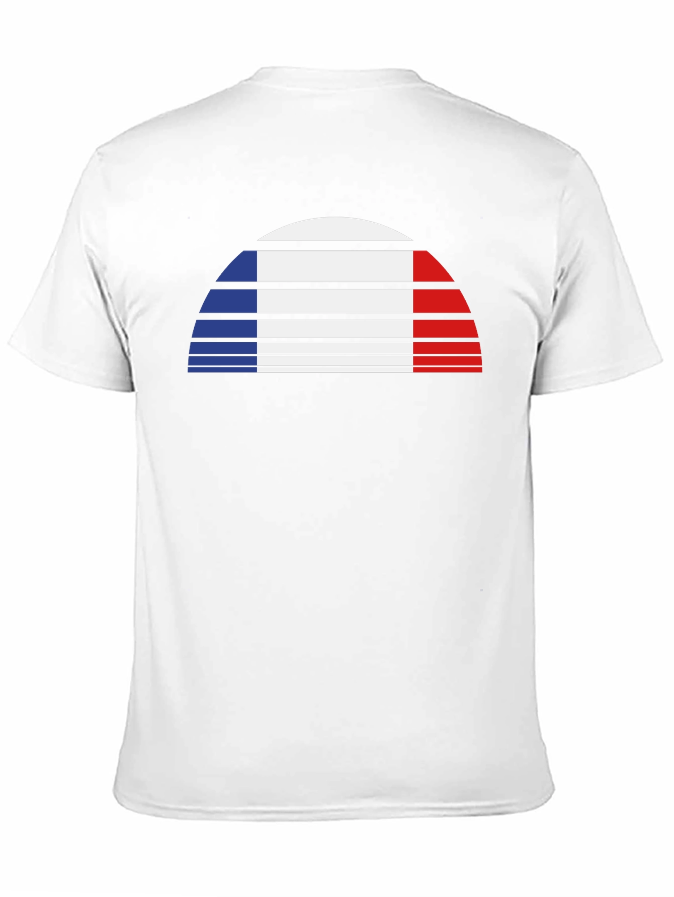 French Flag Graphic Tee - Retro Style