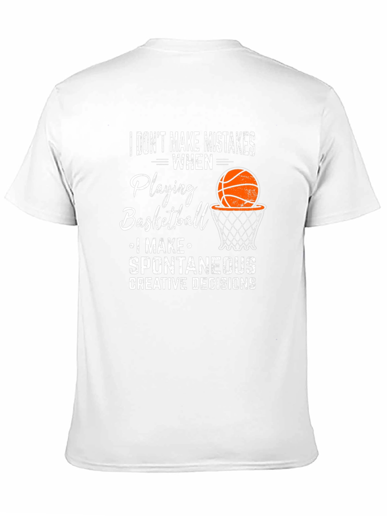 Basketball Player Graphic Tee - No Mistakes Design