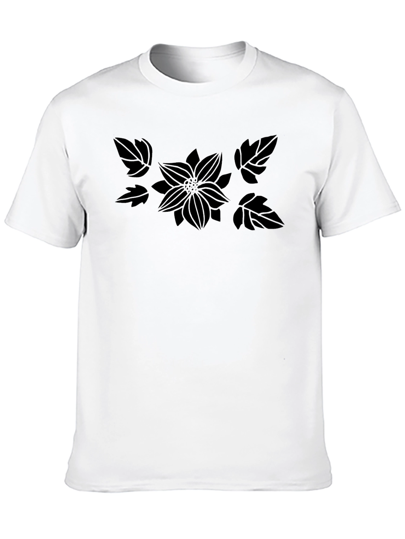 Black Floral Graphic Tee