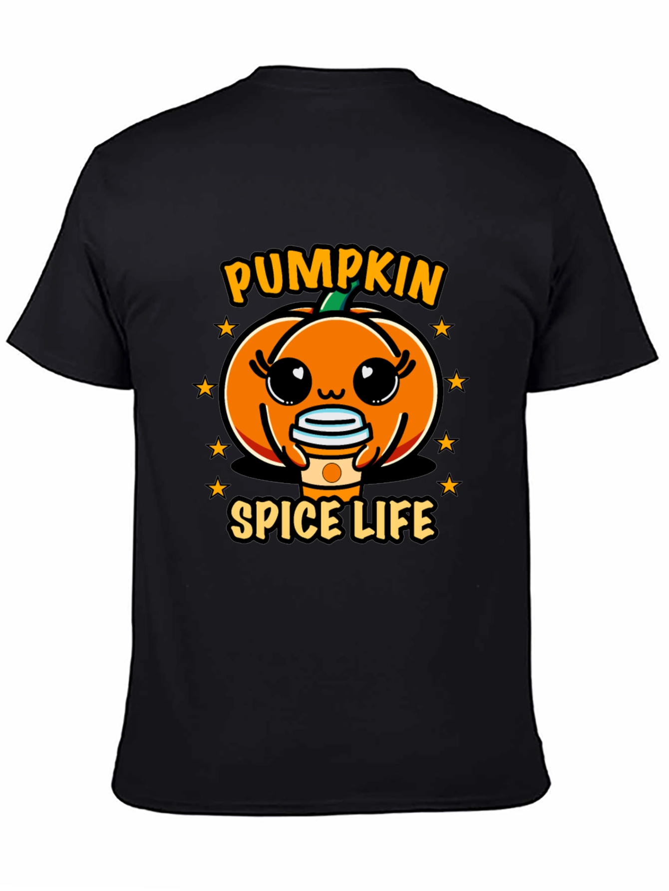 Pumpkin Spice Life Black T-Shirt