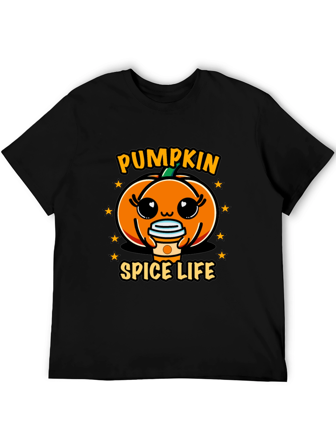 Pumpkin Spice Life Black T-Shirt