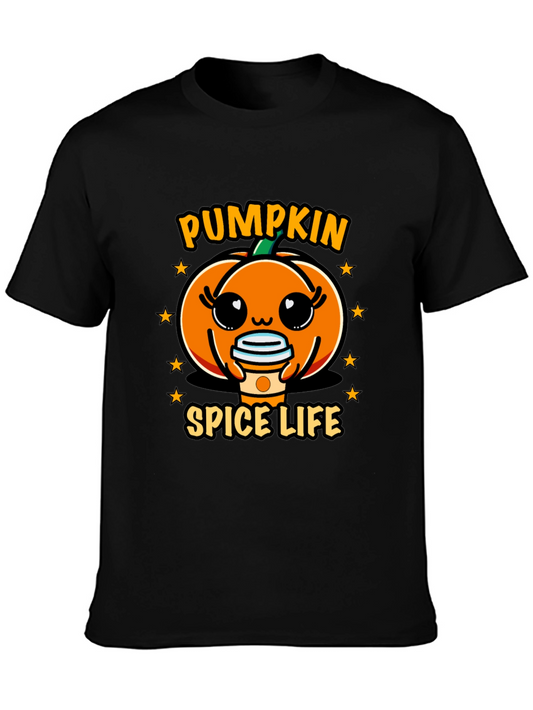 Pumpkin Spice Life Black T-Shirt
