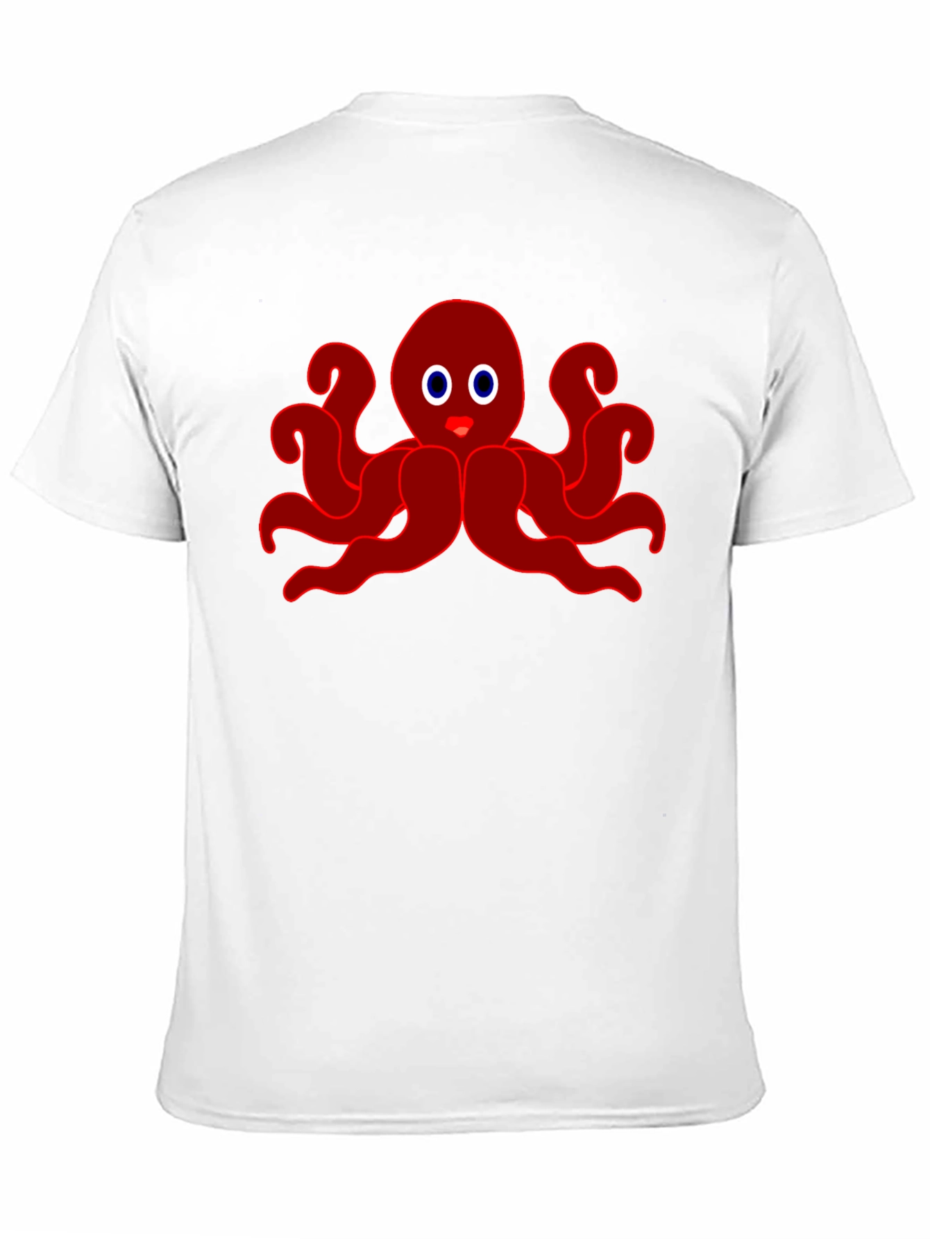 Red Octopus Graphic Tee - Soft Cotton Blend